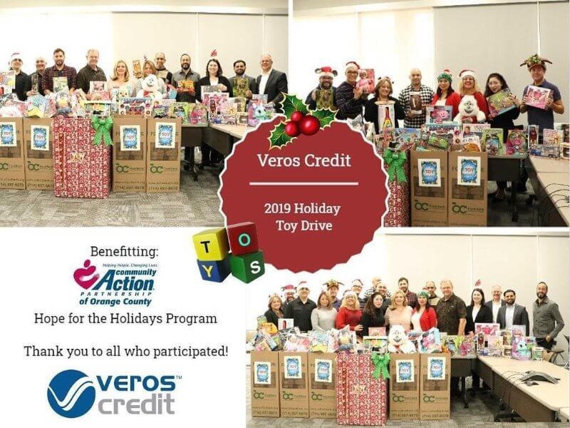 Veros Credit 2019 Holiday Toy Drive Photo